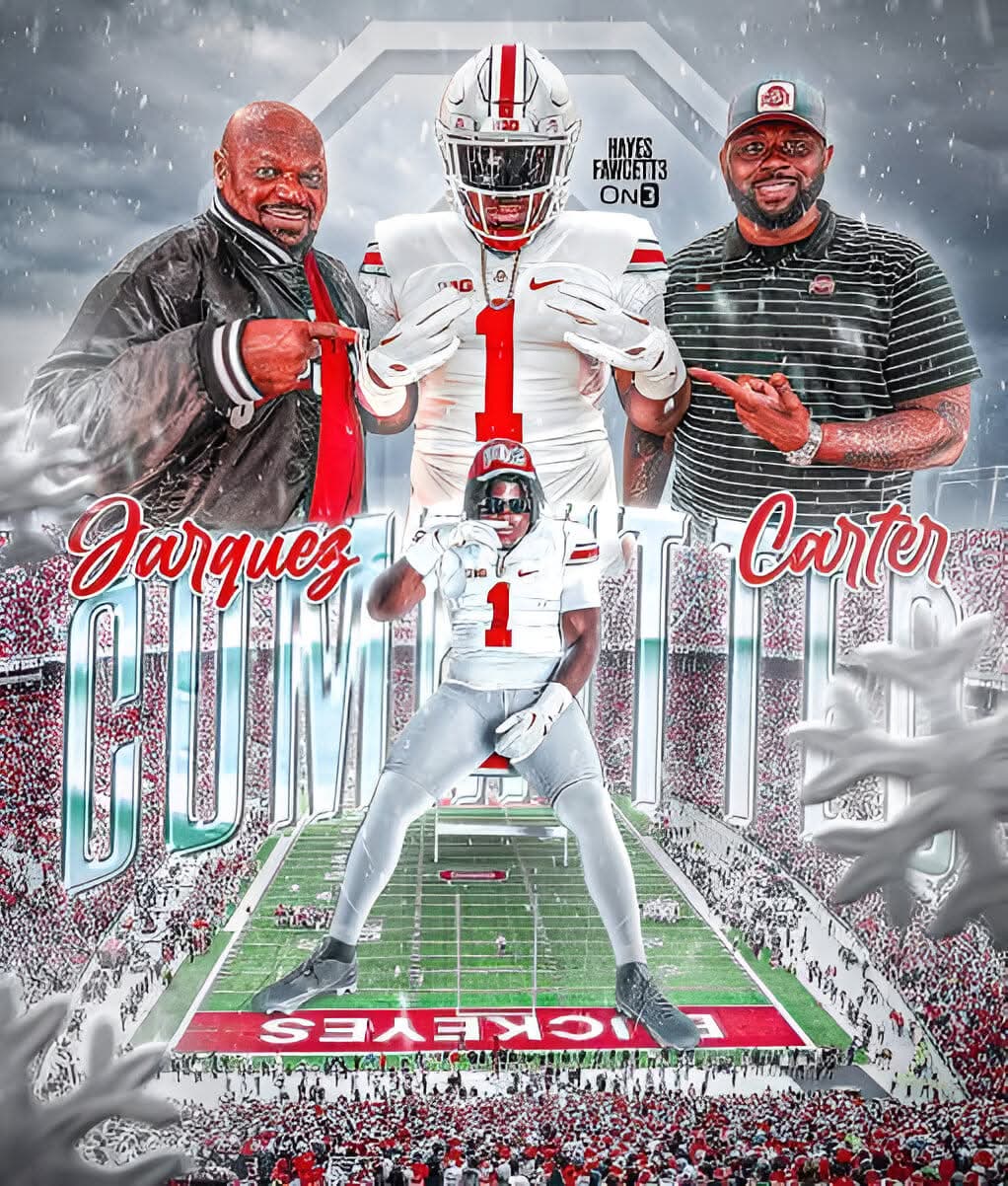 Four-Star Prospect Jarquez Carter Commits to Ohio State, Boosting Buckeyes’ Defense.