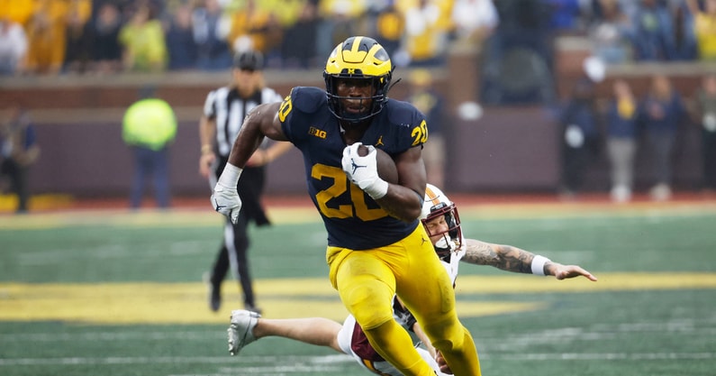 Kalel Mullings to Enter 2025 NFL Draft, Ending Michigan Career.