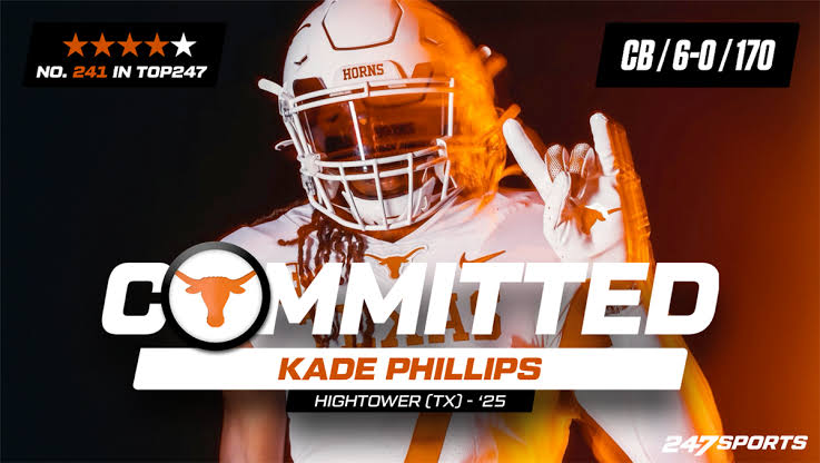 Four-star DB Kade Phillips flips Commitment from LSU to Texas Longhorns.