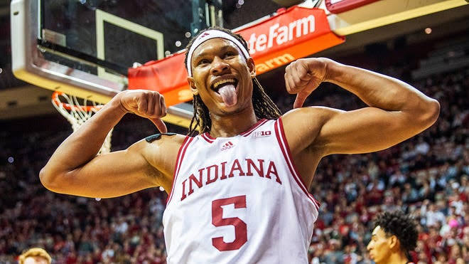 Indiana Basketball Triumphs Over Sam Houston State with Strong Performance from Newcomer, Bench Shortened by Woodson.