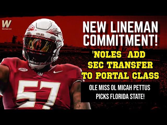 Florida State Sign Offensive Line with Fourth Transfer in Winter Portal Class Commitment.