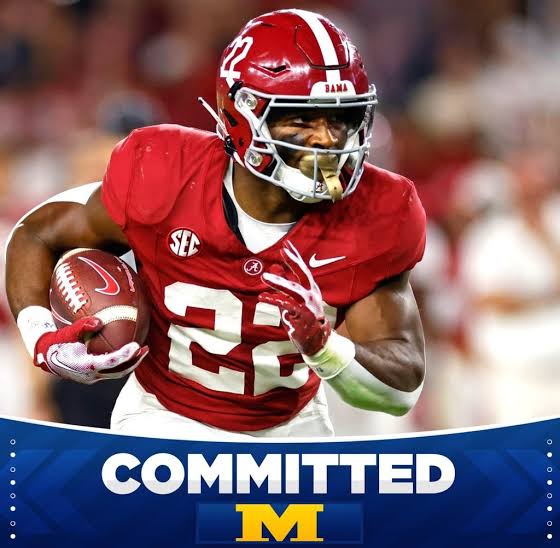 BREAKING: Alabama Crimson Tide RB transfer Justice Haynes has committed to Michigan! The 5’11 210 pound sophomore totaled 79 carries for 448 yards and 7 touchdowns this season.